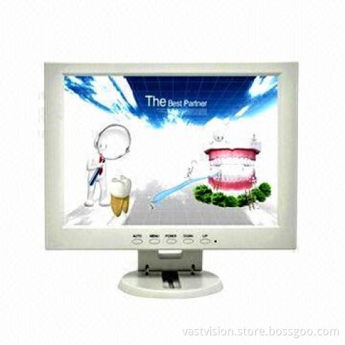 12-inch CCTV LCD Monitor, Portable Security TFT LCD Display with 800 x 600 Pixels, 4:3 Ratio